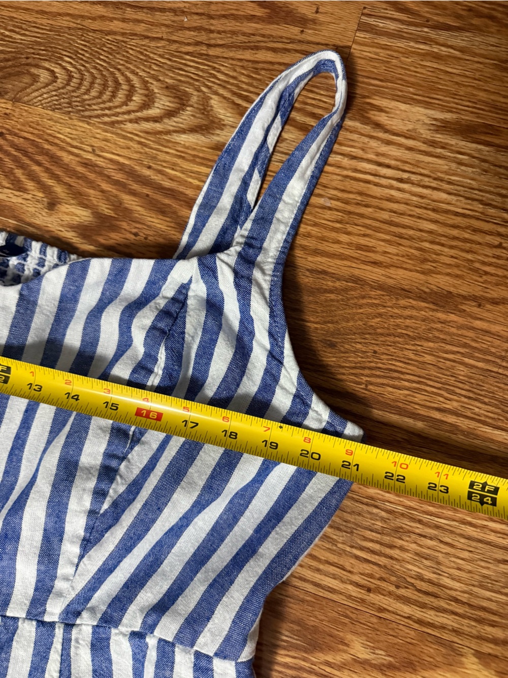Old Navy Fit and Flare Linen Blend Striped Mini Dress Size 2X - Picture 10 of 12